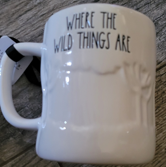 Rae Dunn "WHERE THE WILD THINGS ARE" Coffee Tea Mug Cup Carol Max Double-sided - Picture 3 of 6